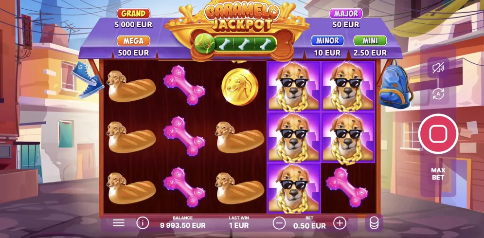 Caramelo Jackpot gameplay